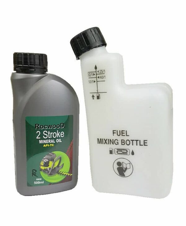 2 Stroke Oil 500ML & Fuel Petrol Mixing Bottle - RocwooD